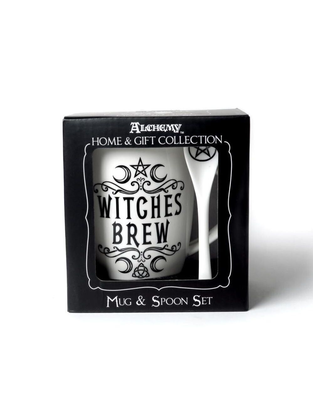 NEW! Alchemy Gothic "Witch's Potion" Moon Cup & Spoon Set - Picture 2 of 3